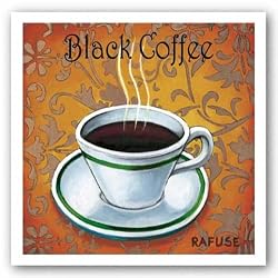 Black Coffee by Will Rafuse 8.5"x8.5" Art Print Poster