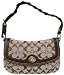 Coach Chelsea Khaki Signature Braided Flap