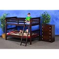 Bunk Bed Twin over Twin Mission-Style in Cappuccino