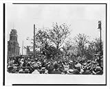 Historic Print (L): [Crowd of people gathered in street to watch the lynching of Jesse Washington, several m