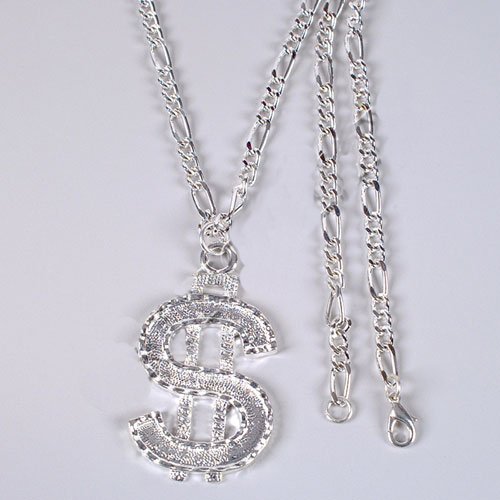 PIMP DOLLAR DOLLAR BILL YA'LL METAL BLING NECKLACE
