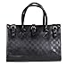SDBING Fashion Elegent Black Check Pattern PU Leather Luxury Women Lady Girl Message Shopper Hobo Tote Shoulder Bag Purse Satchel Handbag W/ Shoulder Strap