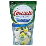 Cascade Complete All in 1 Dishwasher Detergent, Lemon Burst Scent, 20 ct.