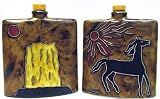 Review Mara  / 24 Oz. MARA Stoneware COLLECTIBLE Liquor Flask DECANTER Horse COUNTRY Design