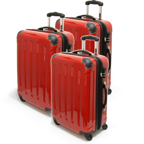 @ Kofferset 3tlg. aus Polycarbonat in 3 Farben Neu Trolley Koffer @ Reviews