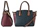 Diophy PU Leather Two Tone Mini Top Handle Tote Womens Purse Handbag Accented with Removable Strap SE-3397