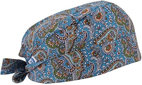 Guoer Unisex Adjustable Surgical Hat Scrub Cap with Sweatband (LBPINK14)