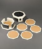 Octagonal Coasters - Ebony