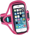 Armband for iPhone SE, iPhone 5s, iPhone 5 and iPhone 5c; Also fits iPod touch 5th gen - Reflective Pink