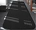 House, Home and More Skid-Resistant Carpet Runner - Black - 8 Feet X 27 Inches