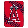 MLB Los Angeles Angels 60-Inch-by-80-Inch Raschel Plush Blanket "Big Stitching" Design