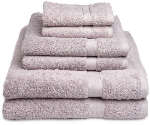 Pike Street 100% Egyptian Cotton 725-Gram 6-Piece Towel Set, Heather