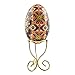 Spirals Gold Tone Metal Egg Stand Holder 2.75 Inches Tall