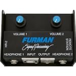 Furman HR-2 Remote Headphone Mixer Drives Two Pair Headphones Connected to HA-6AB or SP-20AB