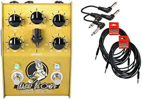 Stone Deaf FX Trashy Blonde Distortion	Bundle - 4 Items: 2x 18.6' Strukture Cables, 2x Hosa Patch Cables