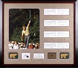 Jack Nicklaus Autographed 1986 Masters Framed Piece w/Scorecards