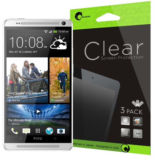i-Blason 3 Pack for HTC One Max (T6, 5.9 Inch Display) Screen Protectors Premium HD Clear Version (AT&T, Verizon, Sprint, T-mobile, All Carriers) i-Blason 3 Pack for HTC One Max (T6, 5.9 Inch Display) Screen Protectors Premium HD Clear Version (AT&T, Verizon, Sprint, T-mobile, All Carriers)
