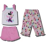 Minnie Mouse "Super Sweet' " 3 Piece Pajamas for toddler girls