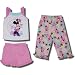 Minnie Mouse "Super Sweet' " 3 Piece Pajamas for toddler girls