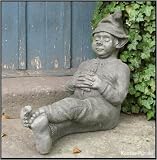 Eigenschaften Fiona Jane Scott / Devonshire Stone  / Devonshire Skulptur - Mini schlafender Wichtel
