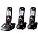 Panasonic KX-TG7533B DECT 6.0 PLUS Expandable Digital Cordless Phone with Answering System, Black, 3 Handsets