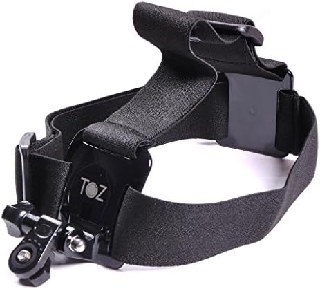 TOZ Elastic Mount Extendable Head Belt Flexible Strap Band with Mount Adapter for Sony Action Cam Hdr-as100v As30v AEE As15 As30 Sj1000 Sports Action Cam Camera Accessory