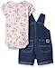 Carhartt Baby-Girls 2 Piece Denim Shortall Set