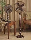 12 Table Top Fan - Sutter (Dark Mahogany Brown) (27.5