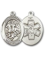Sterling Silver St. George Emt Medal