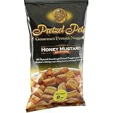Pretzel Pete Gourmet Pretzel Nuggets, Honey Mustard, 8-Ounce Bags (Pack of 12)