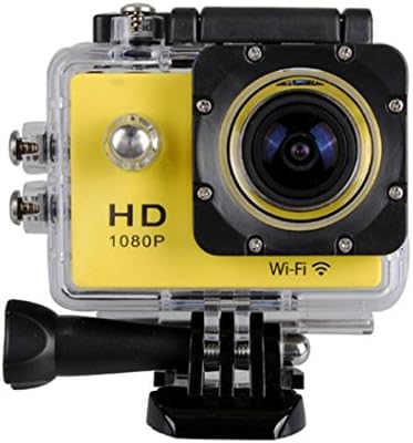 Sport Action Camera, Longtian SJ4000 2.0 Inch 170 Degree Ultra-wide Angle Lens 1080P HD DV WIFI Waterproof Sports Action Camera Camcorder Recorder with Battery (Yellow)