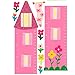 Wallies Peel & Stick Vinyl Wall Decals, Princess Growth Chart Wall Sticker, Includes 1 Tower, 7 Tulips and Accessory Stickers