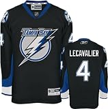 Vincent Lecavalier Premier Jersey: Tampa Bay Lightning #4 Black Premier Jersey