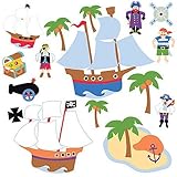 Wallies 15228 Olive Kids Pirates Wallpaper Mural, 2-Sheet