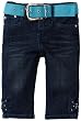 Pink Angel Girls 2-6X Denim Bow Skimmer Pant