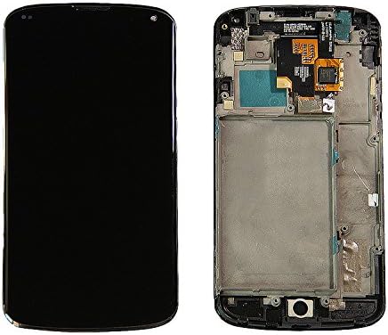 NovaMass Black LCD Display Touch Screen Digitizer full assembly + Front Frame for LG E960 Google Nexus 4