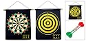 Reverseable Magnetic Roll Up Dart Board With Darts Dartboard One side Target on Reverse