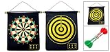 Reverseable Magnetic Roll Up Dart Board With Darts Dartboard One side Target on Reverse