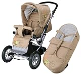 knorr-baby 706940 – Kinderwagen Nizza, camel fluery