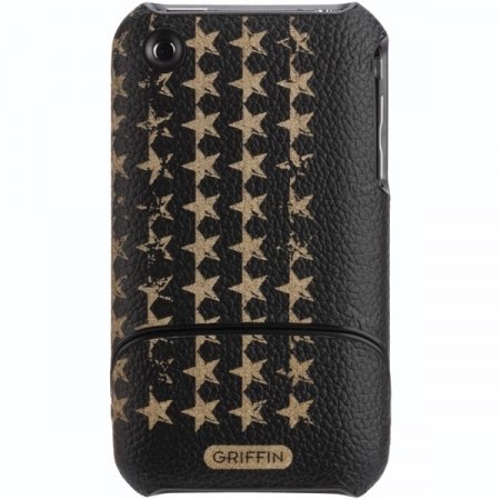 Griffin Elan Form Etch for iPhone 3G/3GS - Black/Brown Stars