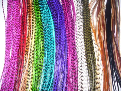 8-11 Multi Color W/natural -8 Feathers