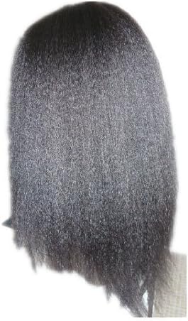 14" Kinky Straight Lace Front Wig Color 1b