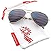 grinderPUNCH American Flag Aviator Sunglasses Glasses Gold Color