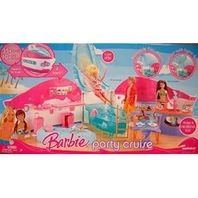 Barbie Party Cruise Ship 35+ Piece Playset w Lights, Music and Fun Ship Sounds (2008) by Barbie Party Cruise
