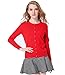 MIUK 2017 New Women's 100% Cashmere Cardigan Basic Slim Crewneck Sweater