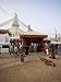 A Buddhist Prostrates at Dawn Before the Entrance to Kathmandu's Tibetan Stupa Called...