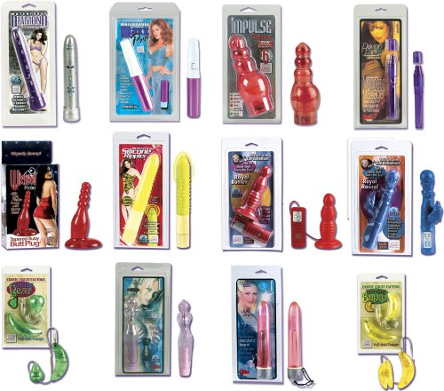 Dildo Vibrator Erotic Essentials Adult Sex Toy Kit - 6 Pack