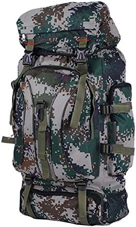 Pavel 65L Outdoor Hiking Backpack Camouflage Best Back Pack for Camping, Backpacking, Travel, Sport (Jungle Green)