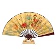 Handmade Folding Decorative Wall Fan With Stand - Chinese Eight Immortals Design