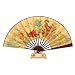 Handmade Folding Decorative Wall Fan With Stand - Chinese Eight Immortals Design